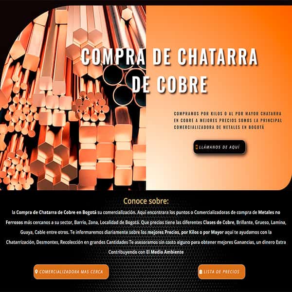 Compra de Chatarra de Cobre